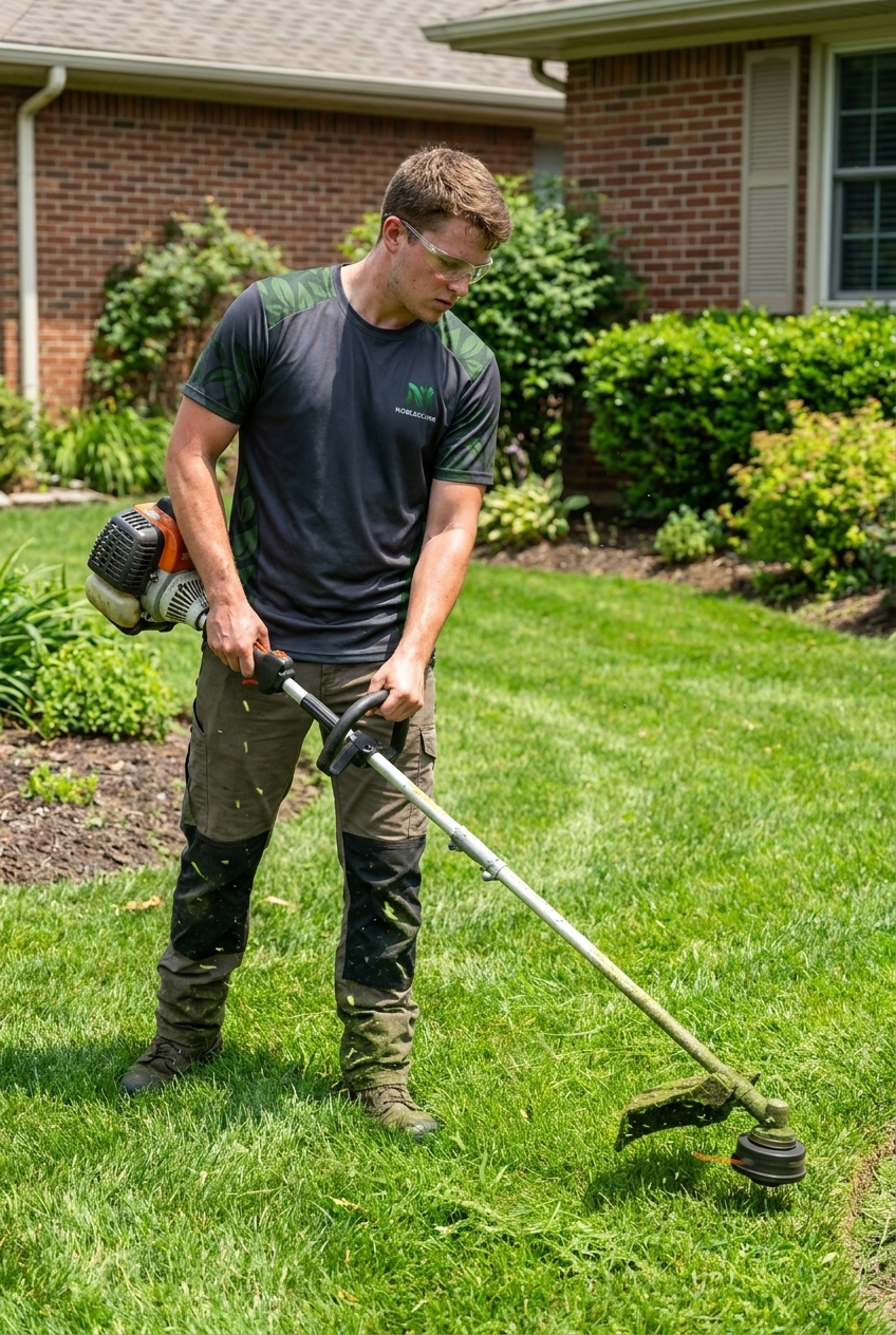 Laying mulch